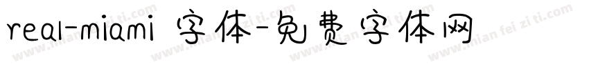 real-miami 字体字体转换